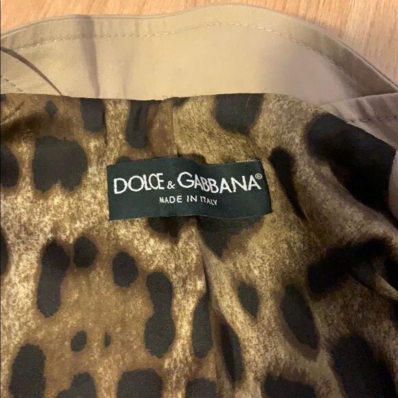 DOLCE & GABBANA. VINTAGE JACKET. LEOPARD LINING. SIZE 8 - Picture 4 of 11